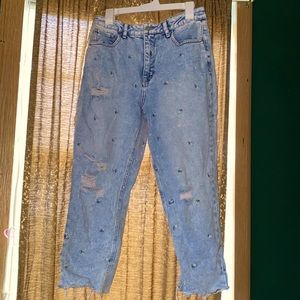 Material Girl Flower Jeans!